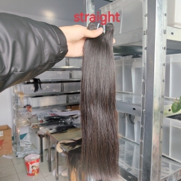 Straight hair bundle 100% cuticle aligned burmese virgin hair material