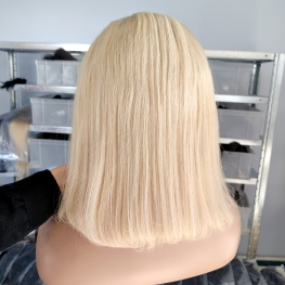 180% 5x5 hd lace bob wig 100% cuticle aligned virgin hair material